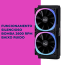 Water Cooler Gamer Aitek RGB LCD Customizável 250W TDP Alta Performance - DELTA-CW240LCD