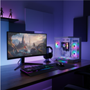 Gabinete Gamer M-ATX Grasep Lateral Vidro Temperado 5 Fans RGB com Controle Remoto Design Moderno - D-MATX06