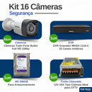 (KIT COMPLETO) Sistema de Segurança Fortech Vision™ (4 Câmaras Full HD + DVR)