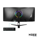 Monitor Gamer Curvo 34'' Kozz M3425C - Ultrawide QuadHD Redução Luz Azul 1ms 144Hz