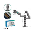 Suporte Duplo Articulado Para Monitores 17" a 27" Onistek Pistão a Gás e Ajuste Ergonômico -  ON-F190