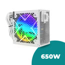 Fonte ATX 650W RGB Silenciosa Aitek com Ventoinha 120mm para PC Gamer AMD e Intel - DELTA-F650-B