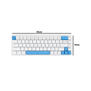 Teclado Gamer Mecânico Aitek RGB Compacto 68 Teclas Cabo USB-C Removível - DELTA-TM0691B