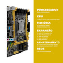 Placa Mãe X99 Revenger Chipset Intel LGA 2011-V3 DDR4 2666MHz NVME M.2 USB 3.0 Upgrade PC- G-X99C-50V4