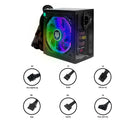Fonte ATX Gamer Maximus 750W RGB Revenger Ultra-Silenciosa 80 Plus Bronze para PC Desktop