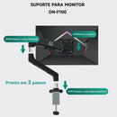 Suporte Monitor Articulado Pistão Gás 13-32" Onistek VESA Ajustável - ON-F100