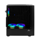 Gabinete Gamer Mid Tower Grasep 3 Fans RGB, Lateral Acrílico e HUB - D-ATX14