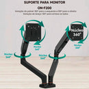 Suporte Duplo Para Monitor Onistek 13’’ A 32’’ Pistão a Gás VESA 75x75 100x100 - ON-F200