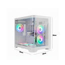 Gabinete Panorâmico Grasep com Vidro Curvo e 5 Fans Para Setup Gamer - D-MATX11