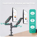 Suporte Duplo Articulado Para Monitores 17" a 27" Onistek Pistão a Gás e Ajuste Ergonômico -  ON-F190