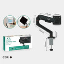 Suporte Monitor Articulado Pistão Gás 13-32" Onistek VESA Ajustável - ON-F100