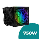 Fonte 750W Aitek Para PC 80 Plus Bronze Intel AMD Cooler 120mm RGB - DELTA-F750-P