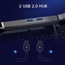 Base Ergonômica Notebook Aitek com 3 Coolers LED USB Alto Desempenho - DELTA-B3132G