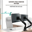 Suporte Duplo Para Monitor Onistek 13’’ A 32’’ Pistão a Gás VESA 75x75 100x100 - ON-F200