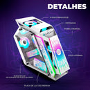 Gabinete Gamer Aquário Premium Aitek Vidro Temperado Triplo USB 3.0 Espaço para 6 Ventoinhas - AGP-M29165B