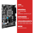 Placa Mãe Intel H81 LGA1150 DDR3 Kozz USB 3.2 SATA Para PC Desktop - H81DA