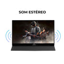 Monitor Portátil Touch 15,6’’ Full HD Grasep IPS USB-C/ Mini HDMI Ultraleve para Notebook  Celular - D-TELA3