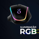 Mouse Gamer RGB 7200 DPI 8 Botões Aitek com Fio Iluminação Personalizável - DELTA-VM8072
