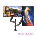 Suporte Duplo Articulado Para Monitores 17" a 27" Onistek Pistão a Gás e Ajuste Ergonômico -  ON-F190