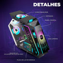 Gabinete Gamer Aitek RGB M-ATX/ATX Vidro Temperado Alta Performance - AGP-M29165P