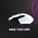 Mouse Gamer RGB 9 Botões 7200 DPI Knup Duplo Clique Ergonômico Anúbis - KP-MU014