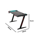 Mesa Gaming RGB 120cm Aitek com Porta Copos e Suporte Headset Escrivaninha - DELTA-M1204Z