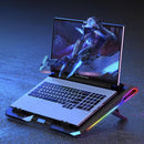 Base Notebook RGB Aitek com Ventoinha Turbo 7 Níveis de Altura Tela LCD Refrigeração Potente - DELTA-B3122GG