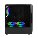 Gabinete Gamer RGB Vidro Temperado 3 Fans 120mm Grasep HUB Controladora Suporta ATX/M-ATX - D-ATX16