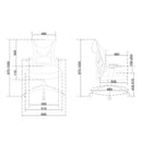Cadeira Ergonômica de Escritório Kozz Home Office com Altura Ajustável Encosto em Tela - KZ-CE01