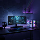Gabinete Gaming Grasep Panorâmico com Vidro Curvo e Display Digital 3 Fans - D-MATX03