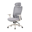 Cadeira Ergonômica Elements Astra Pro Branca Cinza Conforto Premium para Home Office - ELEM-71467