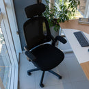 Cadeira de Escritório Ergonômica Elements Astra Apoio Lombar e Cabeça Ajustáveis para Uso Prolongado - ELEM-70038
