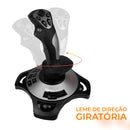 Controle Gamer Flight Stick Joystick Simulador Voo Piloto Computador PC - PXN-2113PRO