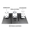Joystick Volante Vibração Simulador Racing Câmbio Embreagem - PXN-V9