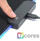 Mousepad Gamer LED RGB 80x30cm 7 Cores Antiderrapante Aitek USB Plug & Play - DELTA-P8030R