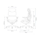 Cadeira Gamer Profissional Elements Vector com Apoio de Cabeça 2D e Revestimento em Mesh - ELEM-72121