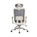 Cadeira Ergonômica Elements Astra Pro Branca Cinza Conforto Premium para Home Office - ELEM-71467