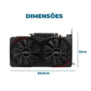Placa de Vídeo Gamer RX6600 8GB GDDR6 Aitek 128Bit PCIe 4.0 1750MHZ DisplayPort HDMI - DELTA-RX6600
