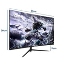 Monitor Gamer Curvo 27” Aitek Painel VA 180Hz 1ms HDMI DisplayPort G-Sync com Áudio Embutido - DELTA-M2722AC