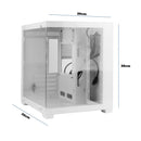 Gabinete Gamer Mini Tower Aitek Lateral Transparente, Suporte Water Cooler e 5 Slots - AGP-M33160B