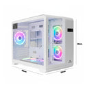 Gabinete Gamer Aquário Grasep Lateral Vidro Curvo 3 Fans USB 3.0 Type-C M-ATX - D-MATX04