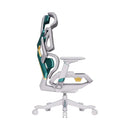 Cadeira Gamer Ergonômica Elements Vector Branca/Verde Reclinável 135° e Suporta até 136kg - ELEM-72123