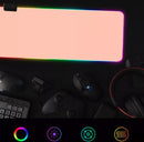 Mousepad Gamer LED RGB 80x30cm 7 Cores Antiderrapante Aitek USB Plug & Play - DELTA-P8030R