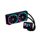 Water Cooler Gamer Aitek RGB LCD Customizável 250W TDP Alta Performance - DELTA-CW240LCD