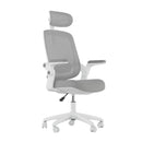 Cadeira Ergonômica Elements Astra Cinza e Branca Premium para Home Office Moderno - ELEM-70040