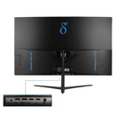 Monitor Gamer Curvo 27” Aitek Painel VA 180Hz 1ms HDMI DisplayPort G-Sync com Áudio Embutido - DELTA-M2722AC