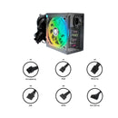 Fonte de Alimentação PC Gamer Revenger Maximus ATX 650W RGB 80 Plus - FO-MAX02RGB