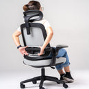 Cadeira Ergonômica Elements Astra com Ajuste Lombar Encosto Mesh Braços Retráteis