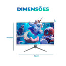 Monitor Curvo Led 27” IPS Borda Fina Full HD Gamer Ajustável Visão Ampla - KZ-M2705C