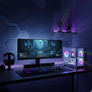 Gabinete Panorâmico Grasep com Vidro Curvo e 5 Fans Para Setup Gamer - D-MATX11